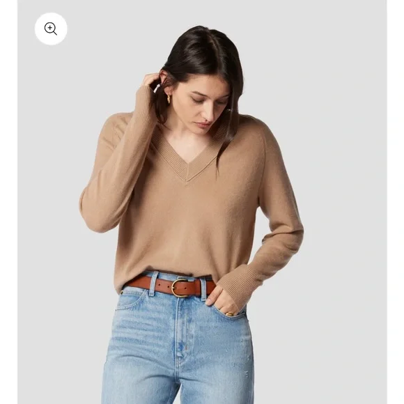 Equipment Madalene V-Neck Cashmere Sweater Size S